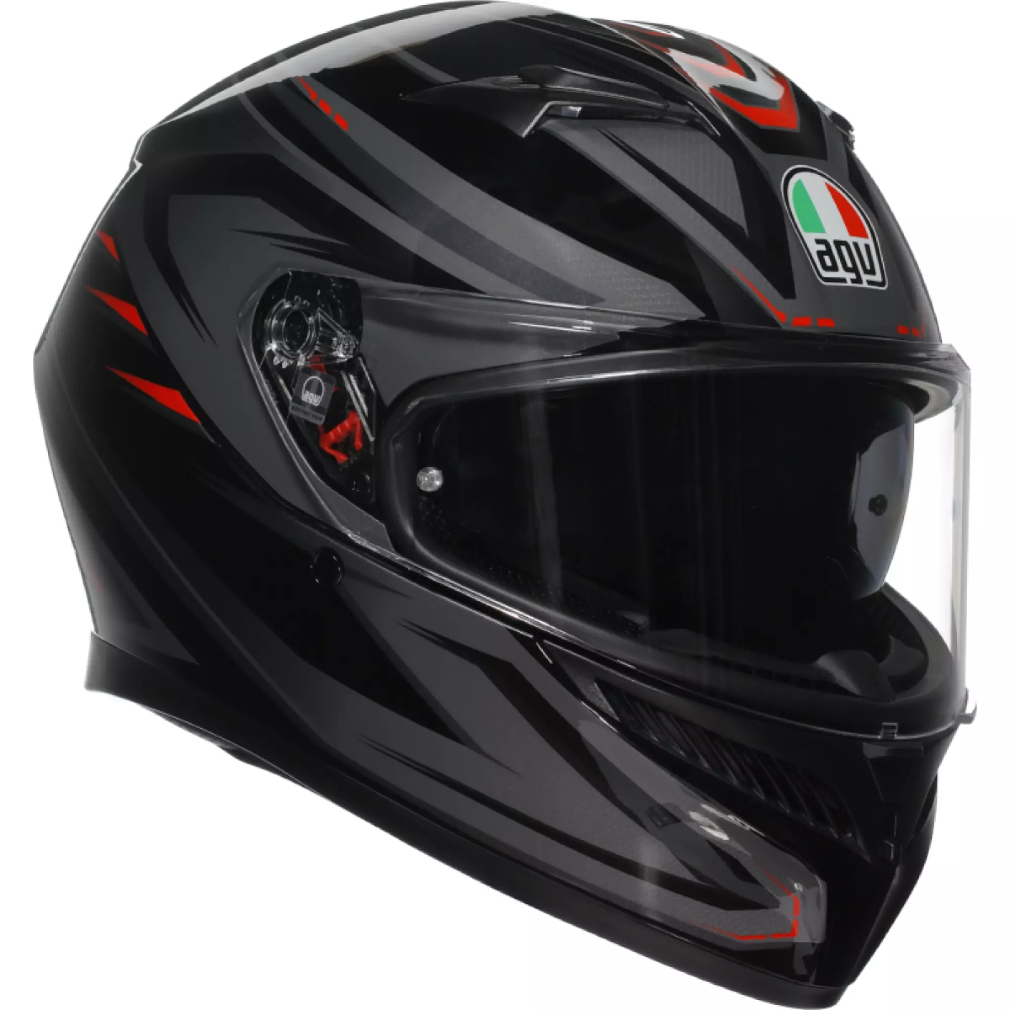 Casque AGV K3 Mplk Syth Noir Rouge