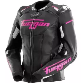 Blouson Femme Furygan Raptor Lady Noir Blanc Rose
