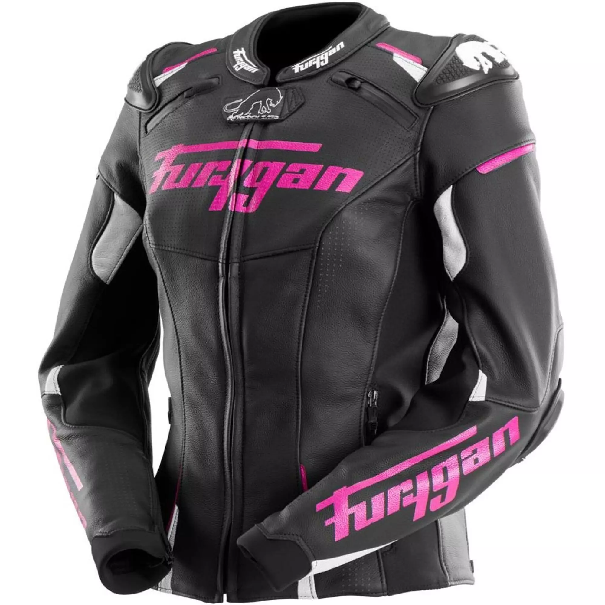 Blouson Femme Furygan Raptor Lady Noir Blanc Rose
