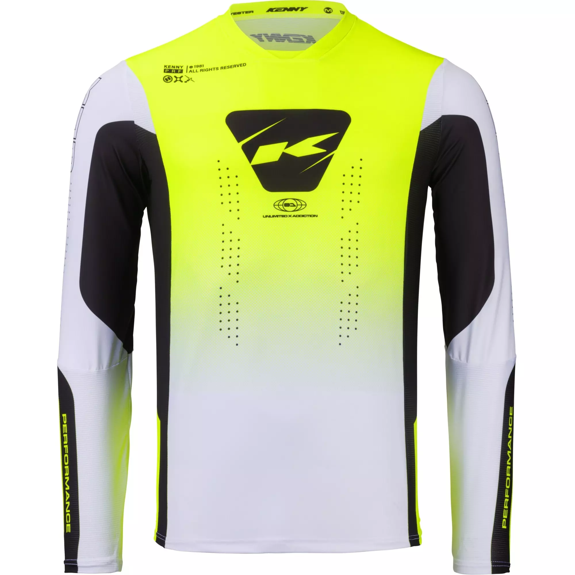 Maillot Cross Enfant Kenny Performance Jaune