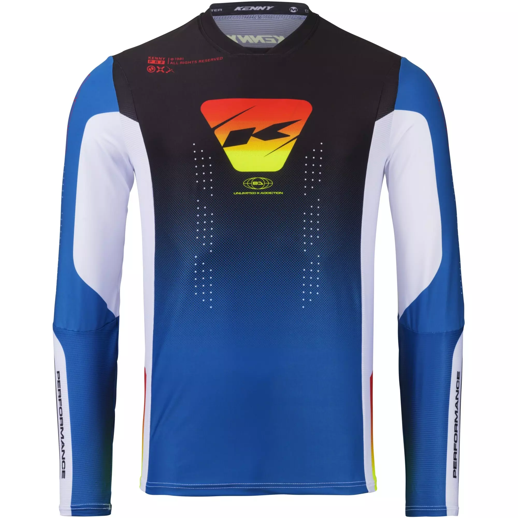 Maillot Cross Enfant Kenny Performance Bleu