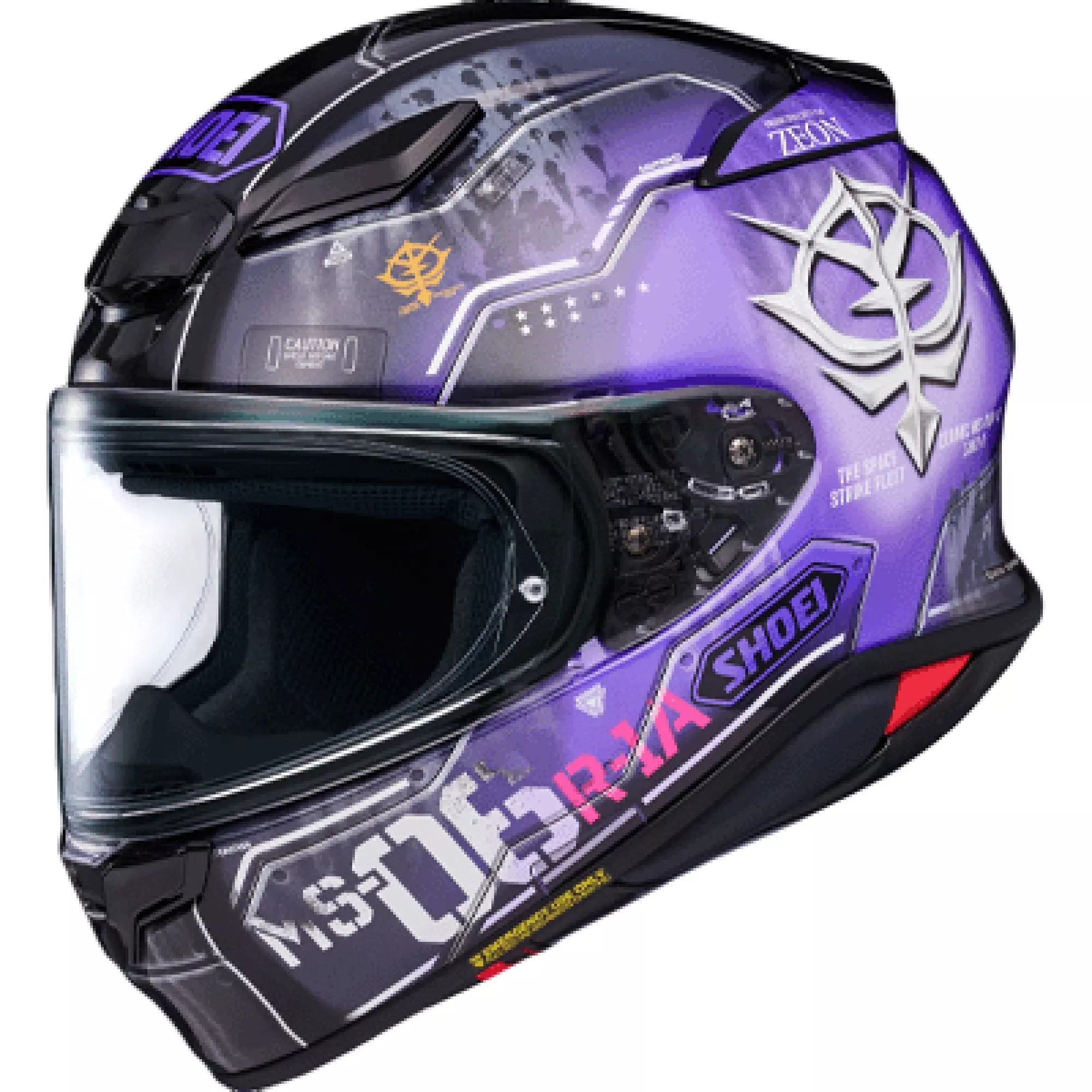 Casque Shoei NXR2 H-Mobility Zaku TC-12 Violet Noir