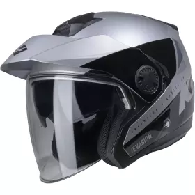Casque Kenny Evasion Graphic Argent Noir