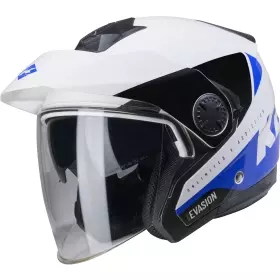 Casque Kenny Evasion Graphic Bleu Blanc Noir