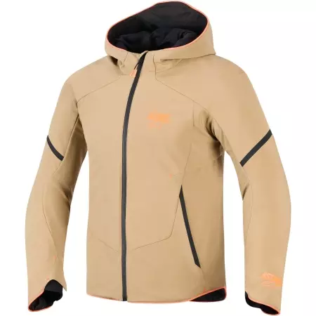 Veste Alpinestars Aeroshell Waterproof Kaki Noir Orange Fluo