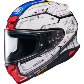 Casque Shoei NXR2 RX-78-02 Gundam TC-10 Blanc Rouge Bleu