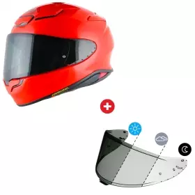 Pack NXR2 Rouge + Visière Photochromique
