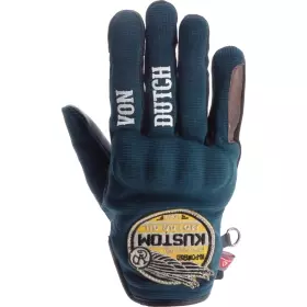 Gants Femme Helstons Von Dutch Magic Bleu Marron