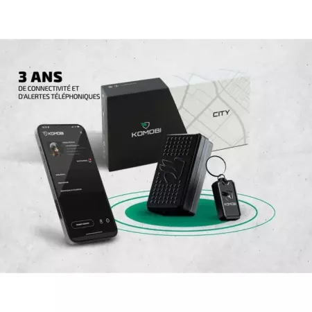 Traceur GPS 4G Komobi City Max - 3 Ans D'abonnement Inclus - Traceur GPS Moto Komobi