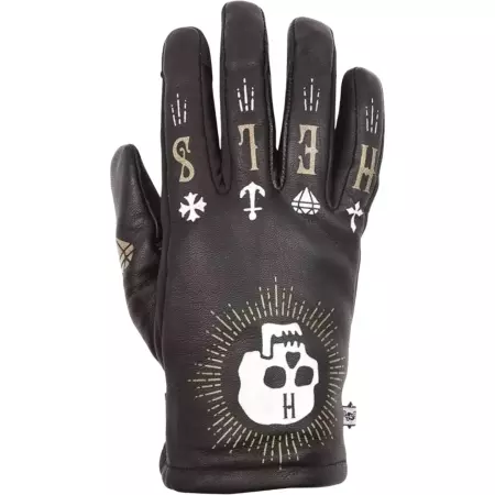Gants Femme Helstons Grafic Hiver Noir