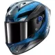 Casque Shark Aeron Mekarium Carbone Bleu Argent
