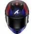 Casque Shark Aeron Speed-Tech Carbon Bleu Rouge Mat
