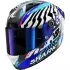 Casque Shark Aeron Speed-Fancy Carbone Blanc Bleu