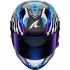 Casque Shark Aeron Speed-Fancy Carbone Blanc Bleu
