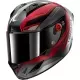 Casque Shark Aeron Mekarium Carbone Rouge Argent