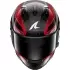 Casque Shark Aeron Mekarium Carbone Rouge Argent