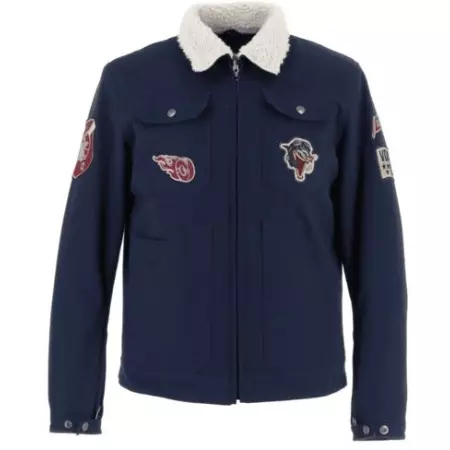 Blouson Helstons Von Dutch Wisconsin Bleu