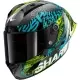 Casque Shark Aeron-GP Fim 2 Speed-Vib Carbon Bleu Vert