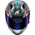 Casque Shark Aeron-GP Fim 2 Speed-Fancy Carbon Blanc Bleu
