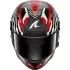 Casque Shark Aeron-GP Fim 2 Speed-Fancy Carbon Blanc Rouge