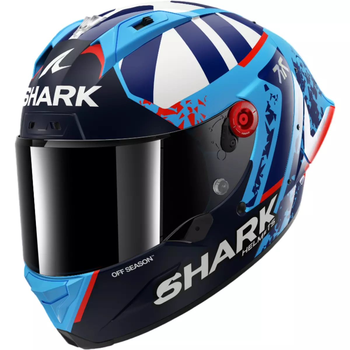 Casque Shark Aeron-GP FIM 1 Replica Raul Fernandez Bleu Blanc