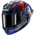Casque Shark Aeron-GP Fim 1 Replica Zarco Victory 2025 Carbone Bleu Chrome
