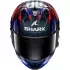 Casque Shark Aeron-GP Fim 1 Replica Zarco Victory 2025 Carbone Bleu Chrome