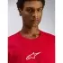 T-Shirt Alpinestars Frontal CSF Rouge