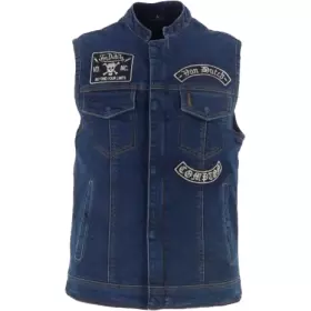 Gilet Helstons Von Dutch Apache Bleu Dirty