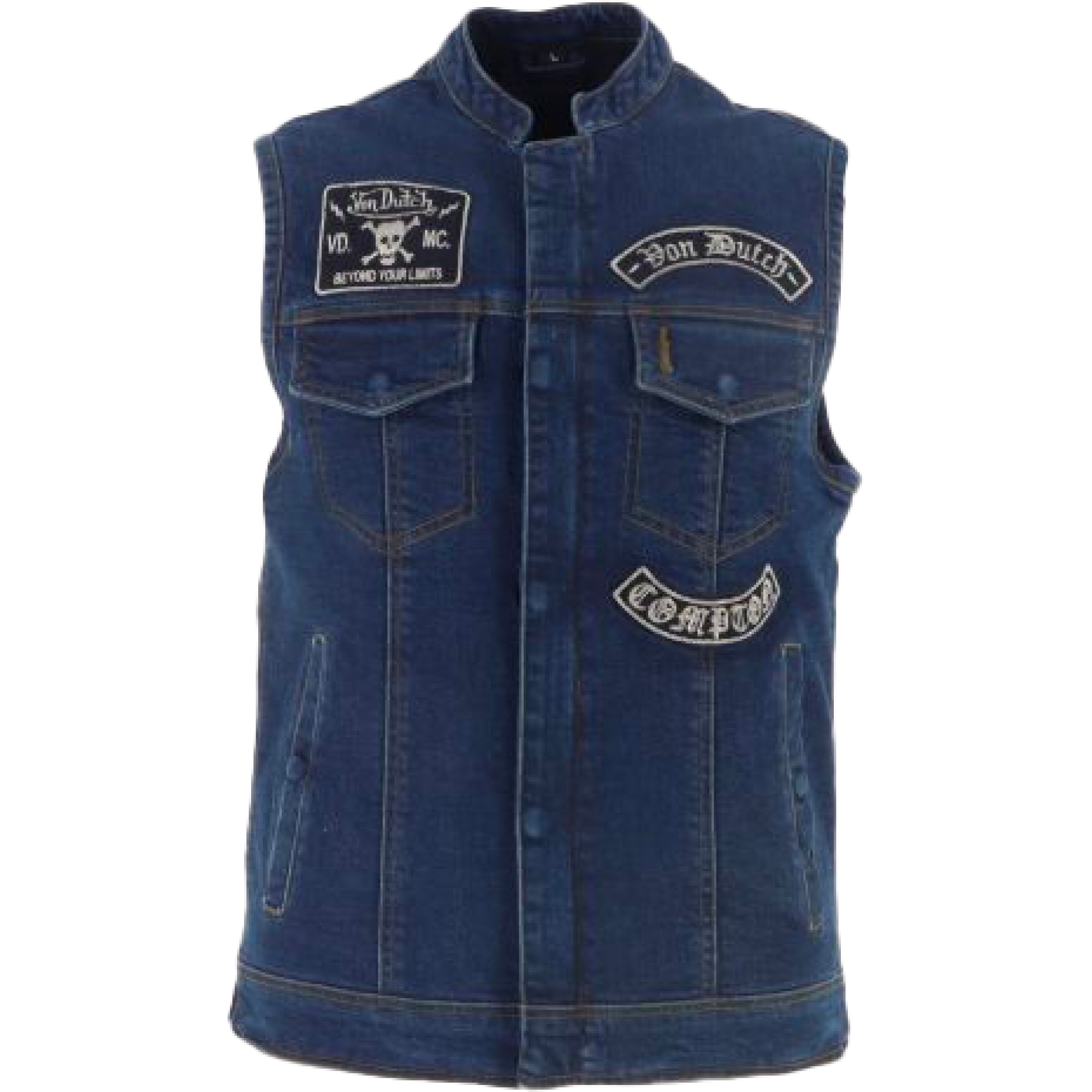 Gilet Helstons Von Dutch Apache Bleu Dirty