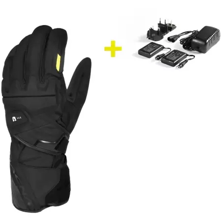 Gants Chauffants Macna Foton 2.0 RTX Kit 12V Noir - Gants Moto MACNA