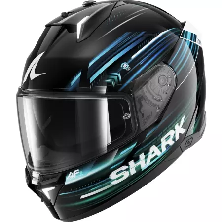 Casque Shark Skwal I3 Light-Blur Noir Bleu Vert