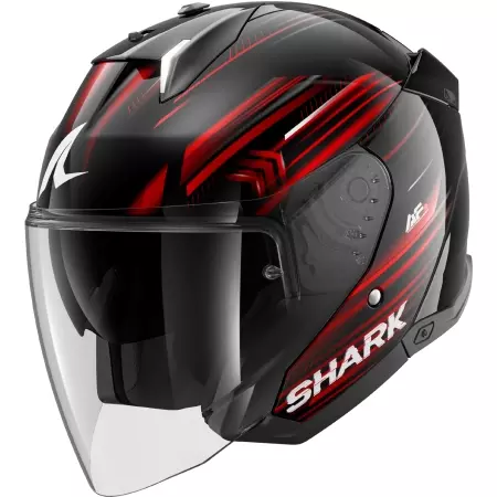 Casque Shark Skwal I3 Jet Light-Blur Noir Rouge Blanc