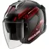 Casque Shark Skwal I3 Jet Light-Blur Noir Rouge Blanc