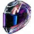 Casque Shark Spartan RS Carbon Zarco Signature Blanc Violet