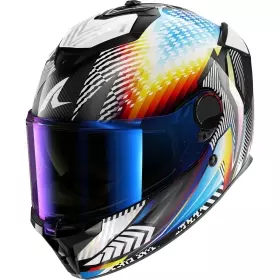 Casque Shark Spartan GT Pro Carbon Sthyr Carbone Blanc Chrome