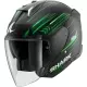 Casque Shark Skwal I3 Jet Light-Blur Noir Vert Blanc Mat