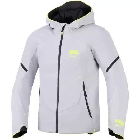 Veste Alpinestars Aeroshell Waterproof Gris Jaune Fluo