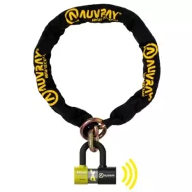 Antivol Chaine Lasso 120cm SRA Auvray + Bloque Disque Xtrem Mini Alarme SRA