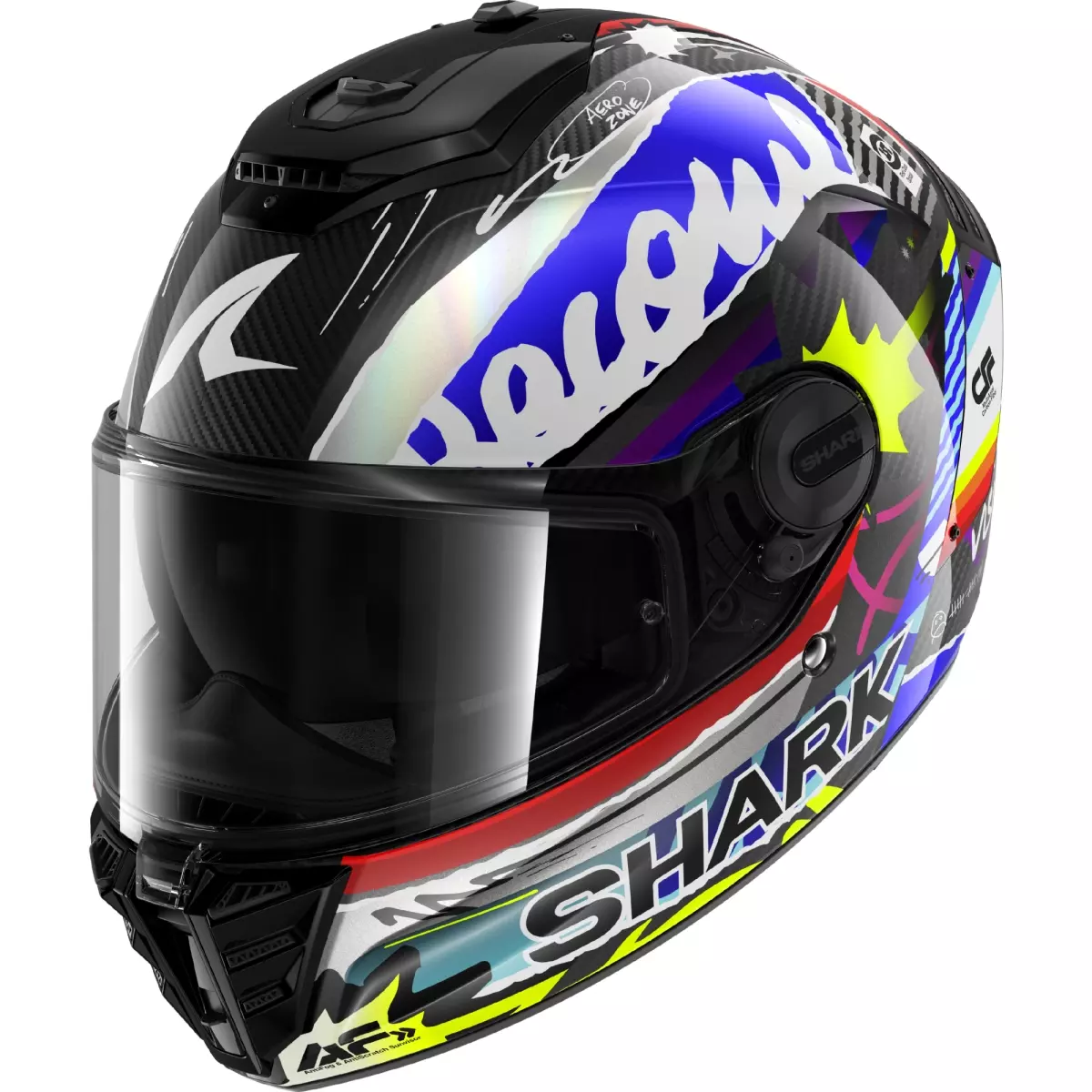 Casque Shark Spartan RS Carbon Streetrush Bleu Chrome