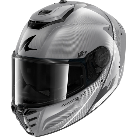 Casque Shark Spartan RS Speed-Tech Argent Blanc Noir