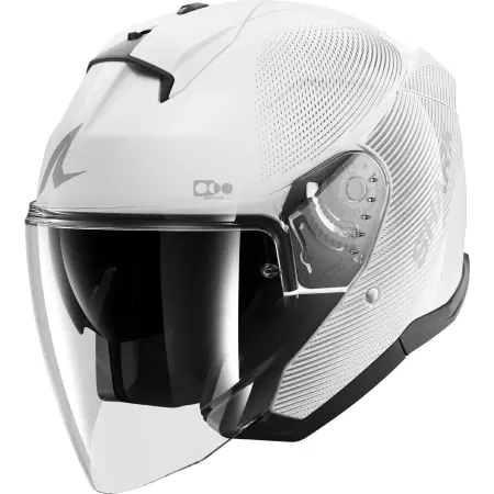 Casque Shark Skwal Jet SP Lyne Blanc Argent - Casque Jet SHARK