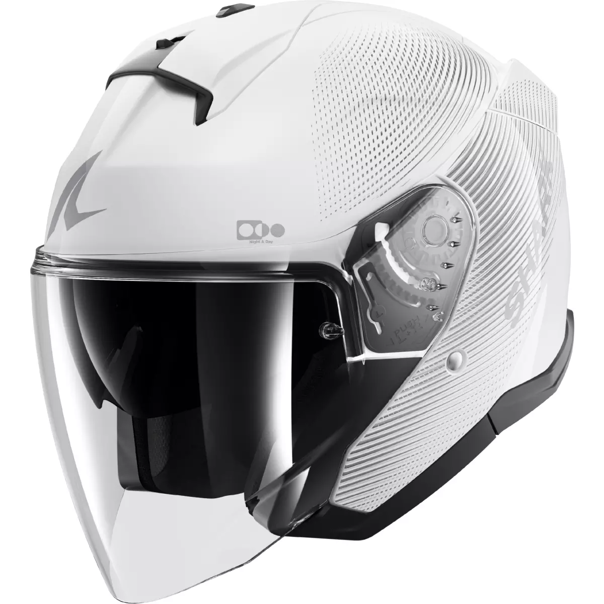 Casque Shark Skwal Jet SP Lyne Blanc Argent