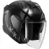 Casque Shark Skwal Jet Shiever Noir Anthracite Argent Mat