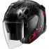Casque Shark Skwal Jet Shiever Noir Anthracite Rouge