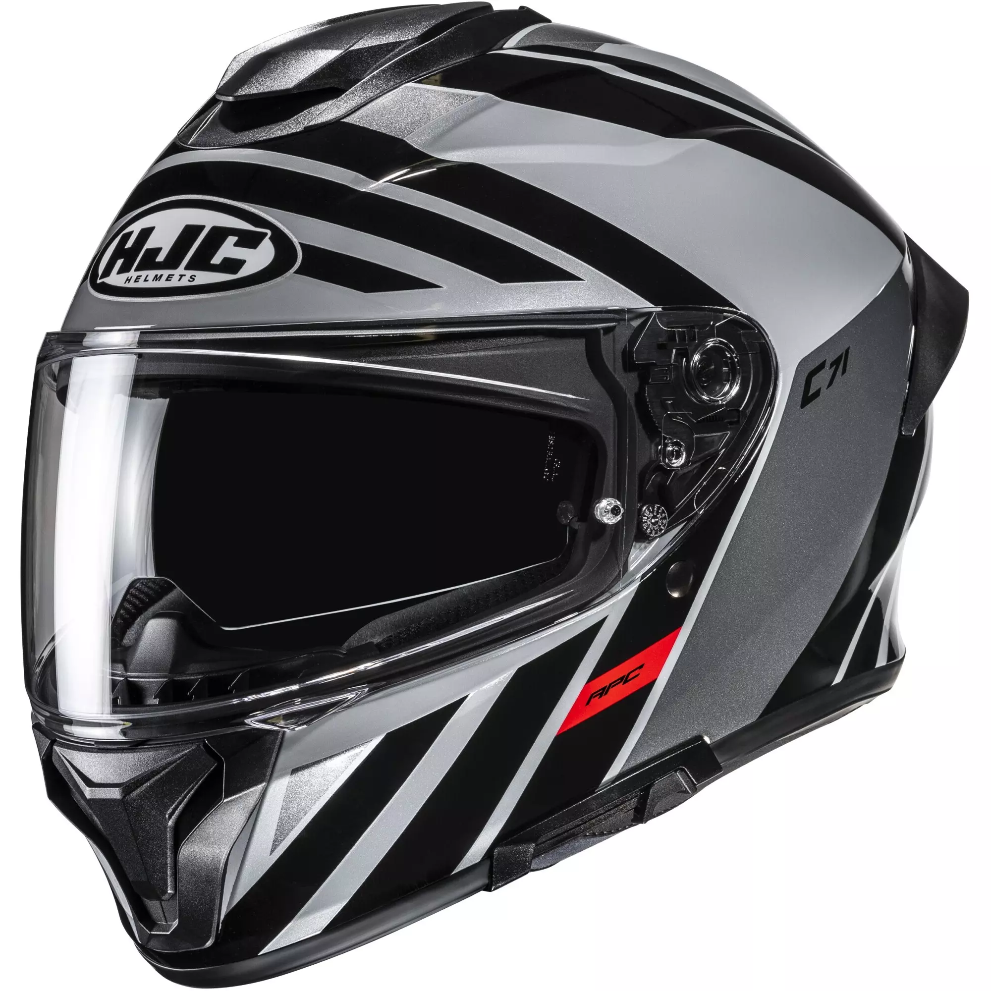 Casque HJC C71 Faber MC5 Noir Gris Rouge