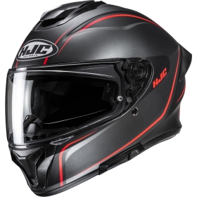 Casque HJC C71 Quez MC1SF Noir Rouge Mat