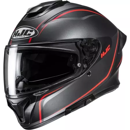 Casque HJC C71 Quez MC1SF Noir Rouge Mat