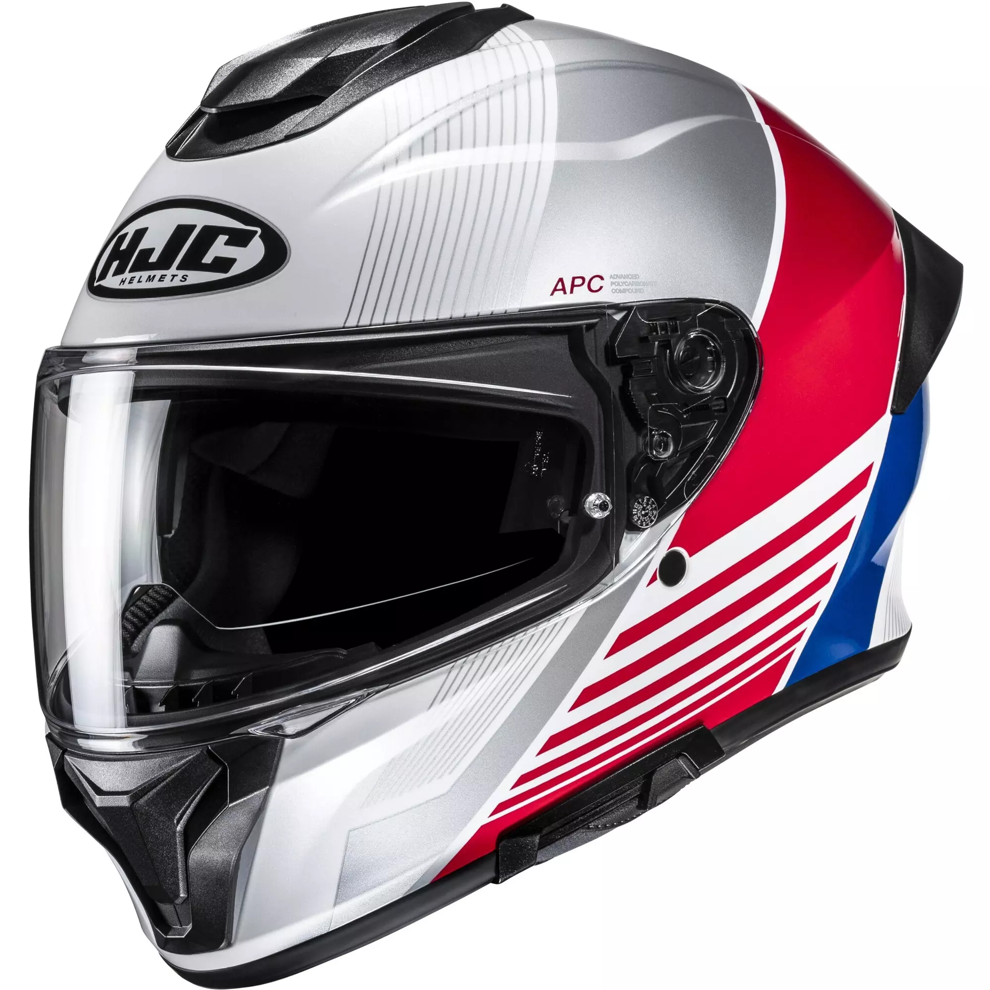 Casque HJC C71 Morix MC21 Blanc Gris Rouge