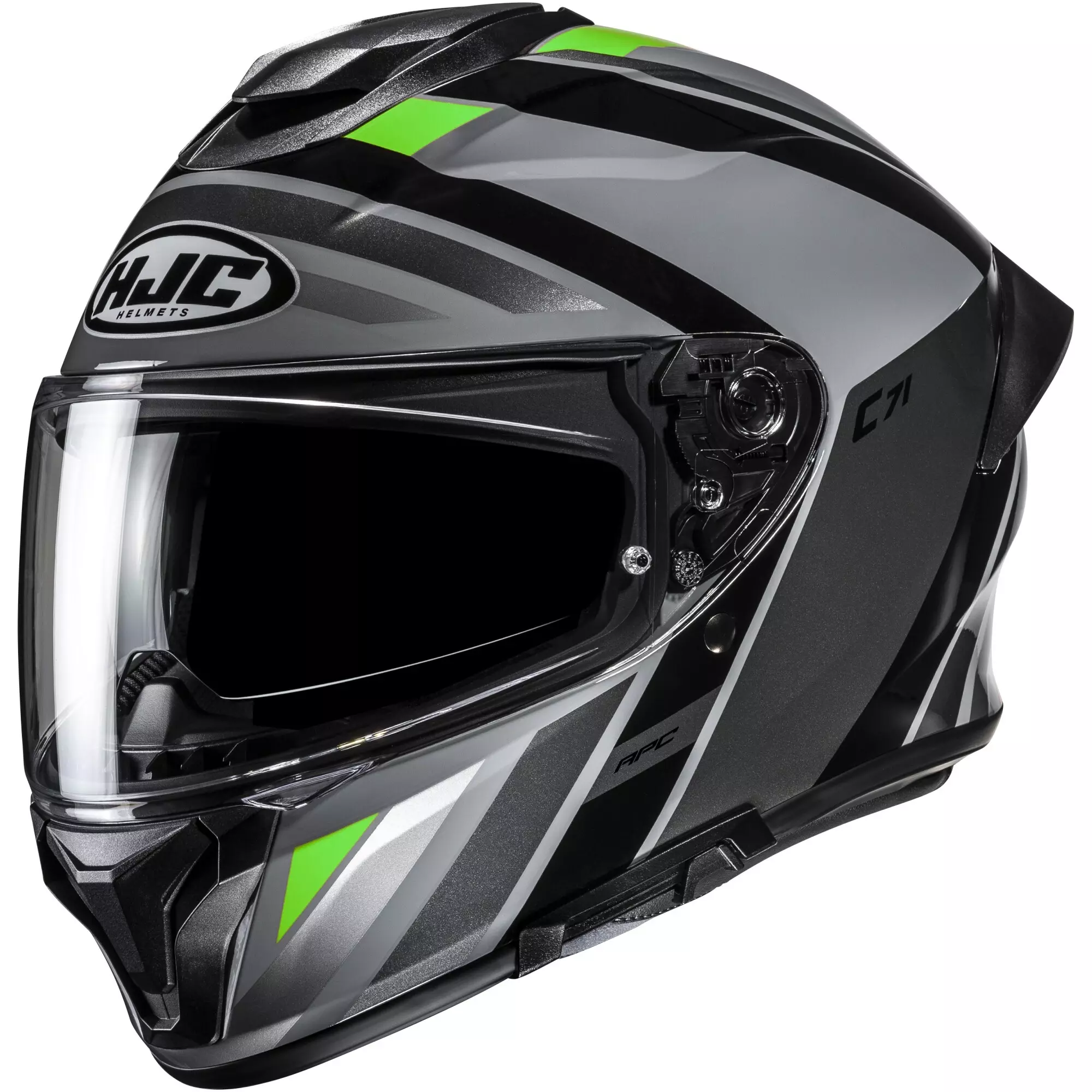Casque HJC C71 Faber MC4 Noir Gris Vert